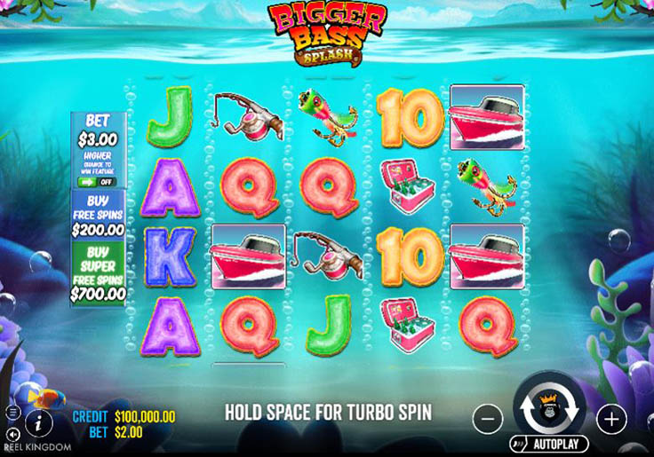 Big Bass Splash na smartfonie z aktywna runda bonusowa, rybami z wartosciami i symbolem wedkarza