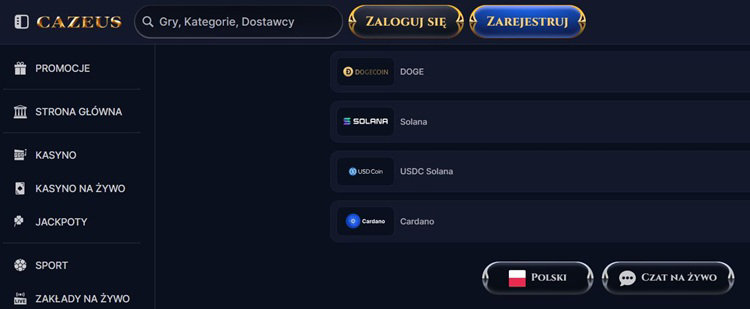 Portfel Dogecoin połączony z kasynem online i szybkim przelewem DOGE