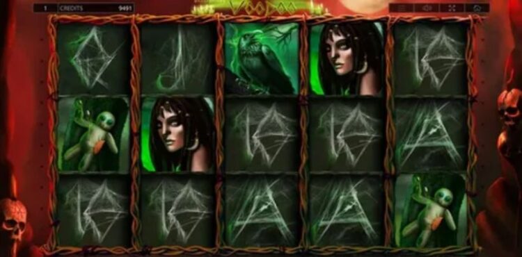 Rozgrywka w Voodoo z kartami ułożonymi na środku stołu